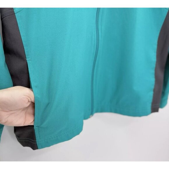 Reebok Women’s Teal Full Zip Yoga Running Jacket Size XL Athleisure - Picture 9 of 15